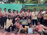 MTs At-Taqwa Raih Juara 1 Lomba PBB Pramuka HUT ke-80 TNI Kodim 1603/Sikka